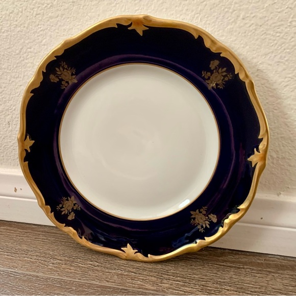 Vintage Reichenbach Echt Kobalt Blue/gold Plates Germany - Picture 3 of 15
